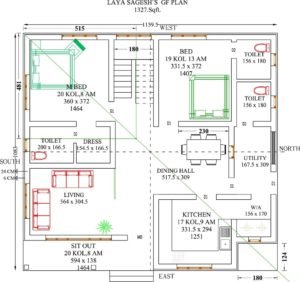 2020 Sq Ft 4BHK Traditional Style Two-Storey House Free Plan