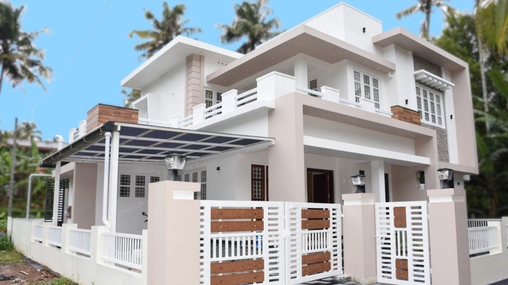 2300 Sq Ft 4BHK Contemporary Style Two-Storey House at 6.5 Cents