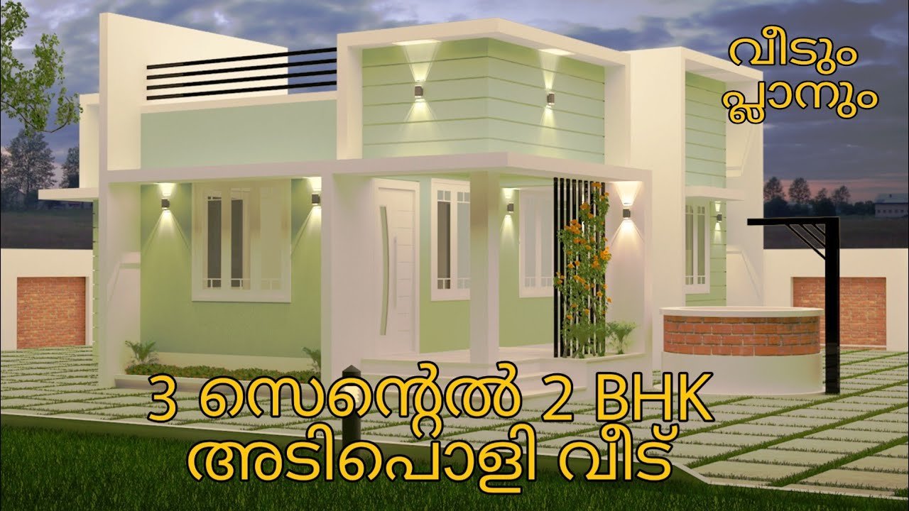 600 Sq Ft 2BHK Contemporary Style Modern House and Free Plan ...