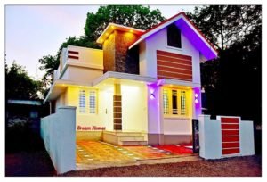 700 Sq Ft 2BHK Contemporary Style Single Floor Beautiful House at 3 Cent Plot