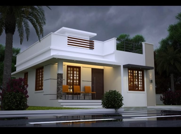 850 Sq Ft 2BHK Contemporary Style Single-Storey House Design