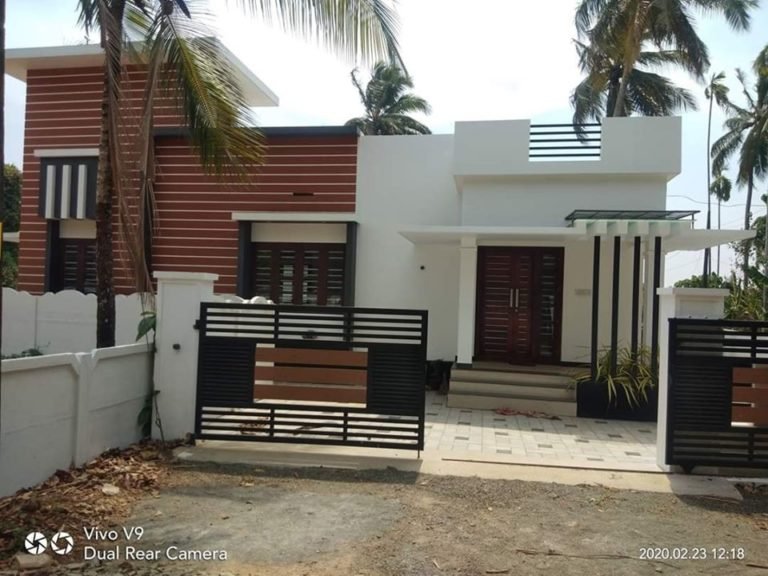 956 Sq Ft 3BHK Contemporary Style Single Floor House and Free Plan