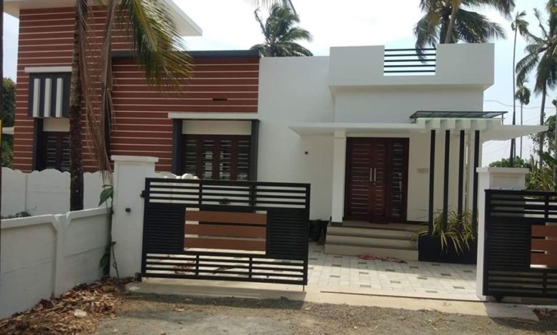 956 Sq Ft 3BHK Contemporary Style Single Floor House and Free Plan