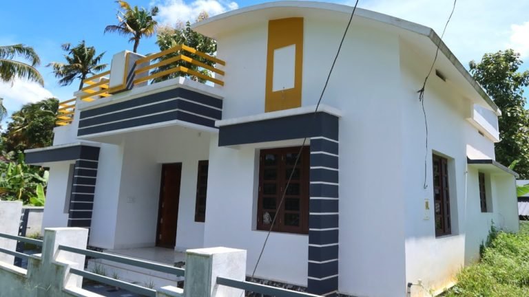 1000 Sq Ft 3BHK Modern and Beautiful Single-Storey House at 5 Cent Plot