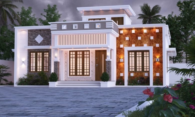 1220 Sq Ft 2BHK Single Floor Modern and Beautiful House Design