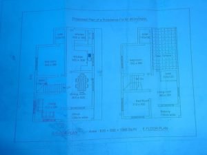 1385 Sq Ft 3BHK Modern Flat Roof Design