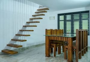 1450 Sq Ft 3BHK Colonial Style Single Floor House Design