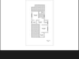 1450 Sq Ft 4BHK Flat Roof Type Two-Storey House Free Plan, 20 Lacks