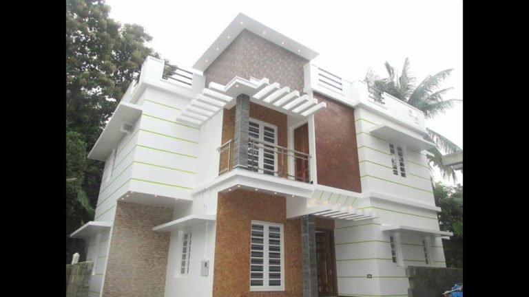 1450 Sq Ft 4BHK Modern Double Floor House at 3 Cent Plot