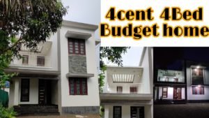 1800 Sq Ft 4BHK Modern Two-Storey House at 4 Cent Plot, Free Plan
