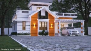 1900 Sq Ft 2BHK Contemporary Style Single-Storey House Design