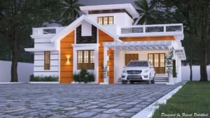 1900 Sq Ft 2BHK Contemporary Style Single-Storey House Design