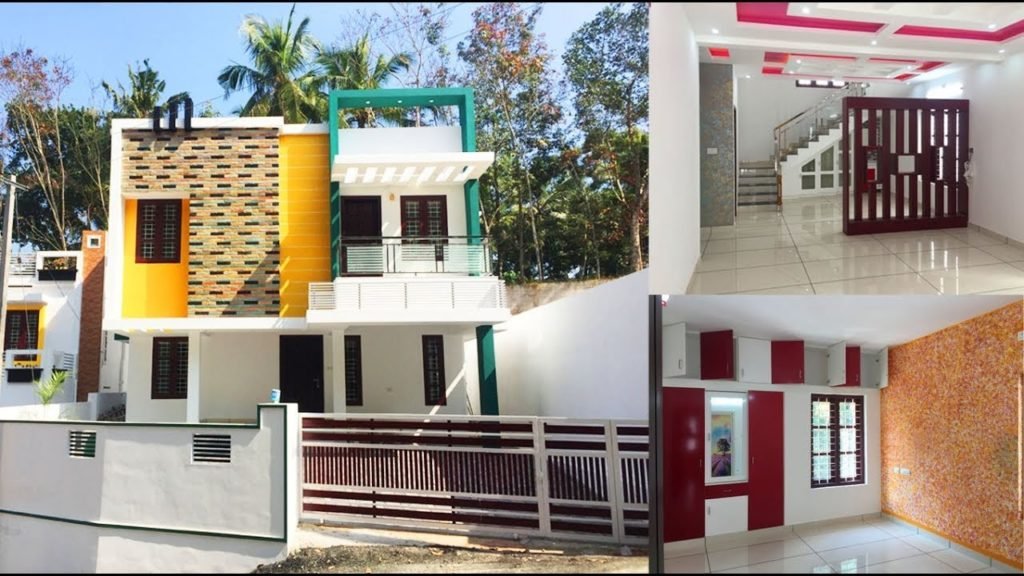 2200 Sq Ft 4BHK Contemporary Style Double Floor House at 4.7 Cent Land