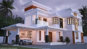 2337 Sq Ft 5BHK Contemporary Flat Roof Design