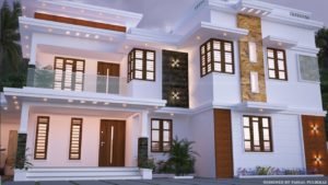 2337 Sq Ft 5BHK Contemporary Flat Roof Design