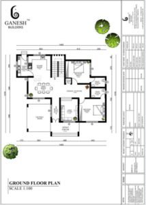 2440 Sq Ft 4BHK Colonial house plan