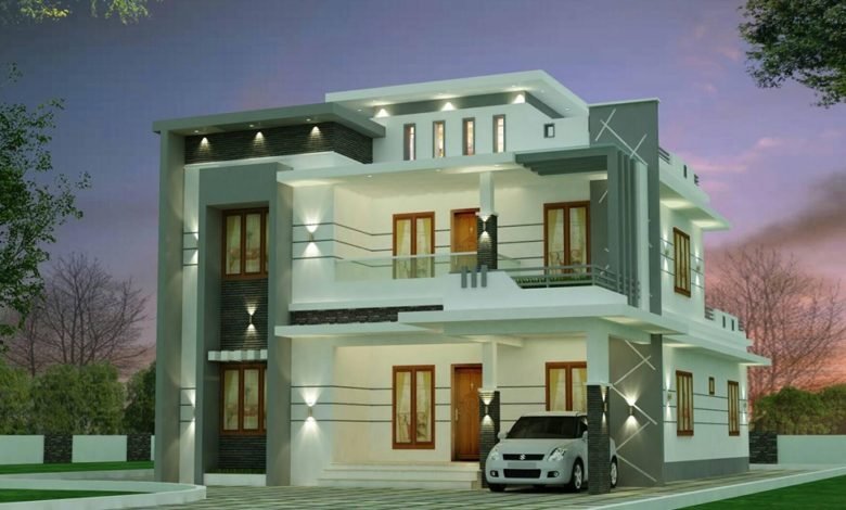 2612 Sq Ft 4BHK Contemporary Style Two-Storey House and Free Plan