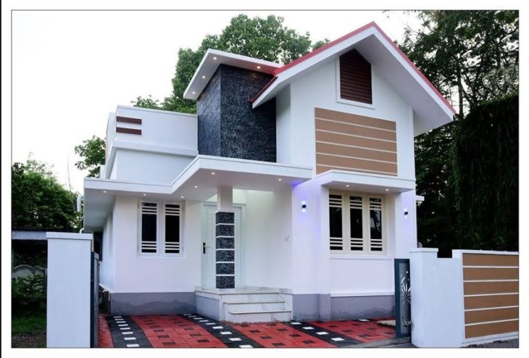 680 Sq Ft 2BHK Contemporary Style Single-Storey House at 2.7 Cent Plot