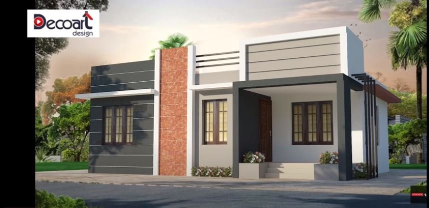784 Sq Ft 3BHK Simple Single Floor House and Free Plan, 10 Lacks