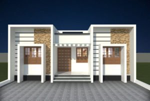 829 Sq Ft 3BHK Modern Contemporary Single-Storey House and Free Plan