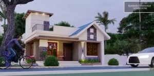1030 Sq Ft 2BHK Modern Single Floor House and Free Plan