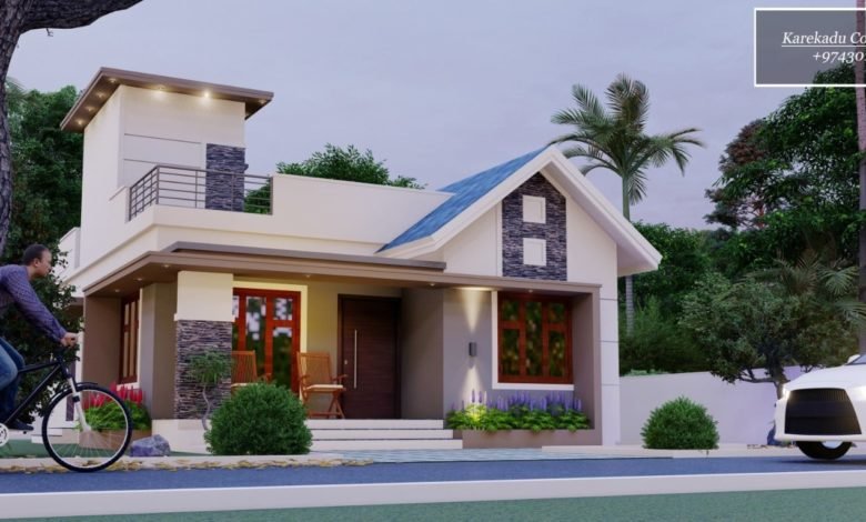 1030 Sq Ft 2BHK Modern Single Floor House and Free Plan