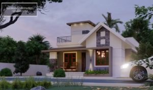 1030 Sq Ft 2BHK Modern Single Floor House design