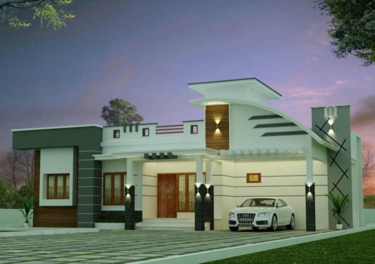 1148 Sq Ft 2BHK Contemporary Style Single-Storey House and Free Plan, 23 Lacks