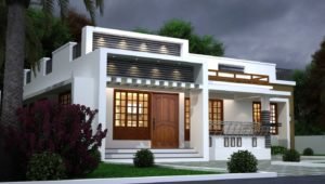 1250 Sq Ft 3BHK Modern Single-Storey House