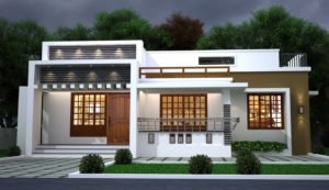 1250 Sq Ft 3BHK Modern Single-Storey House