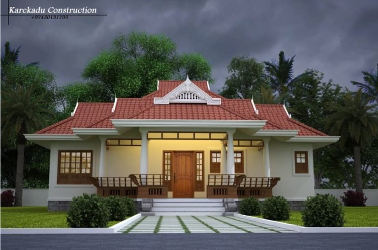 1865 Sq Ft 3BHK Traditional Style Single Floor Beautiful House Design