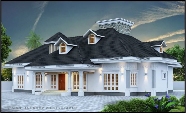 2970 Sq Ft 4BHK Traditional Nalukettu Style Single-Storey House and Free Plan