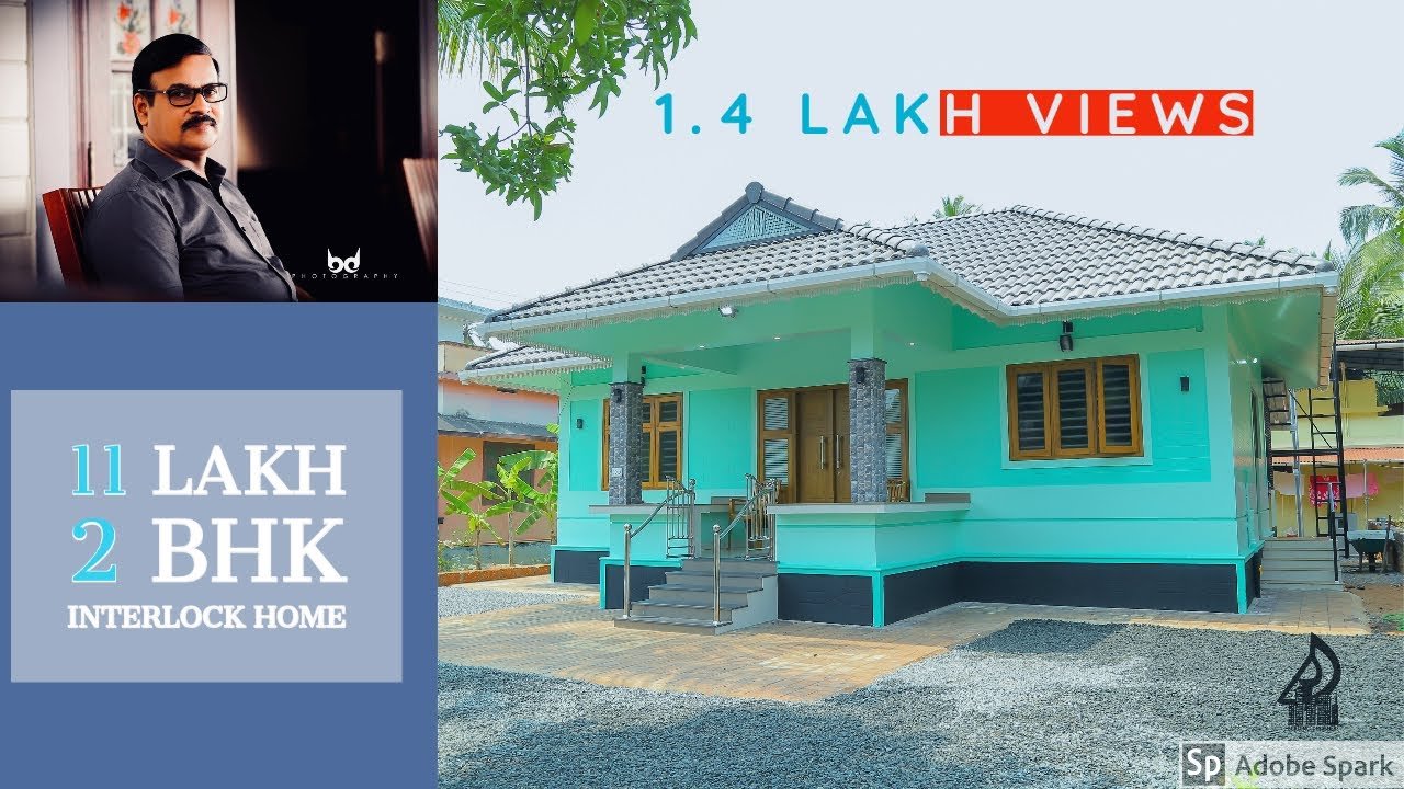 781 Sq Ft 2BHK Traditional Style Single Floor House, 11 Lacks