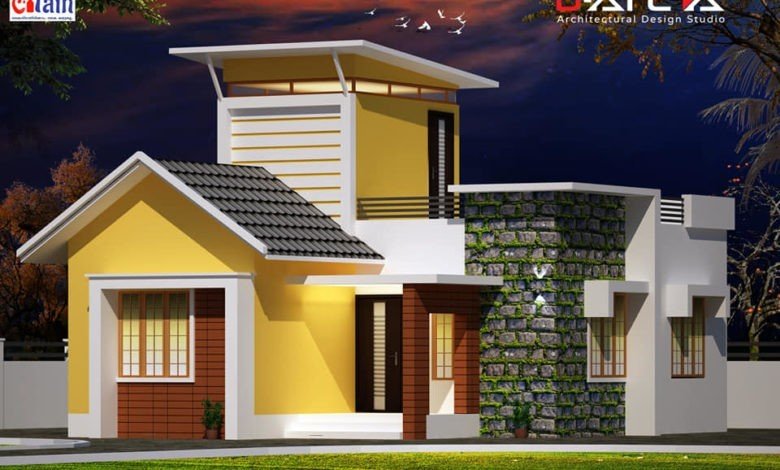 800 Sq Ft 2BHK Contemporary Style Single Floor House and Free Plan, 13 Lacks