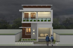950 Sq Ft 2BHK Two-Storey Low Budget House and Free Plan