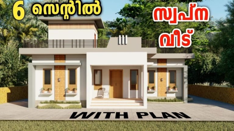 980 Sq Ft 2BHK Contemporary Style Single-Storey House and Free Plan