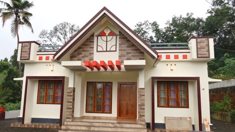 1060 Sq Ft 3BHK Modern Single Floor House at 18 Cent Plot