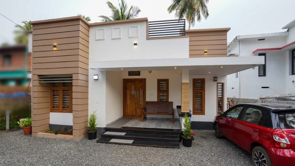 1150 Sq Ft 2BHK Modern Single Floor House at 5 Cent Plot, 20 Lacks