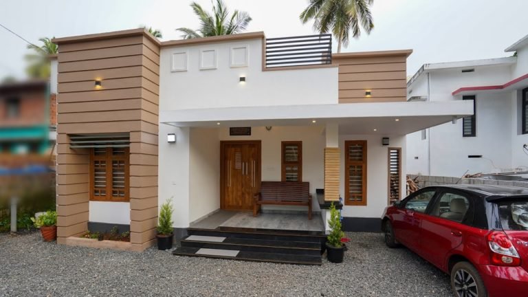 1150 Sq Ft 2BHK Modern Single Floor House at 5 Cent Plot, 20 Lacks