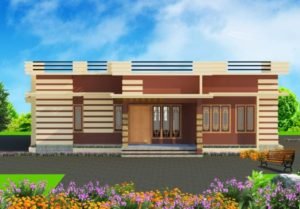 1200 Sq Ft 3BHK Modern Single Floor House Desig