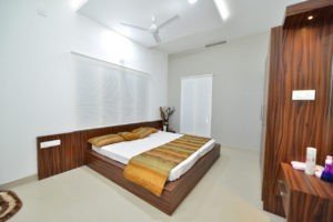 1850 Sq Ft 3BHK Contemporary Style Two-Storey House bead room