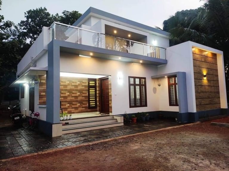 1560 Sq Ft 3BHK Contemporary Style Two-Storey House and Free Plan