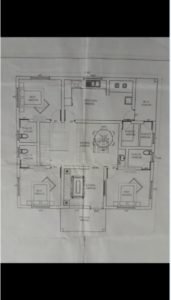1450 Sq Ft 3BHK Traditional Style Single Floor House and Plan