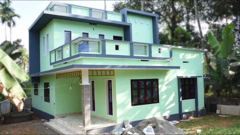 1600 Sq Ft 3BHK Contemporary Style Two-Storey House at 5.5 Cent Plot