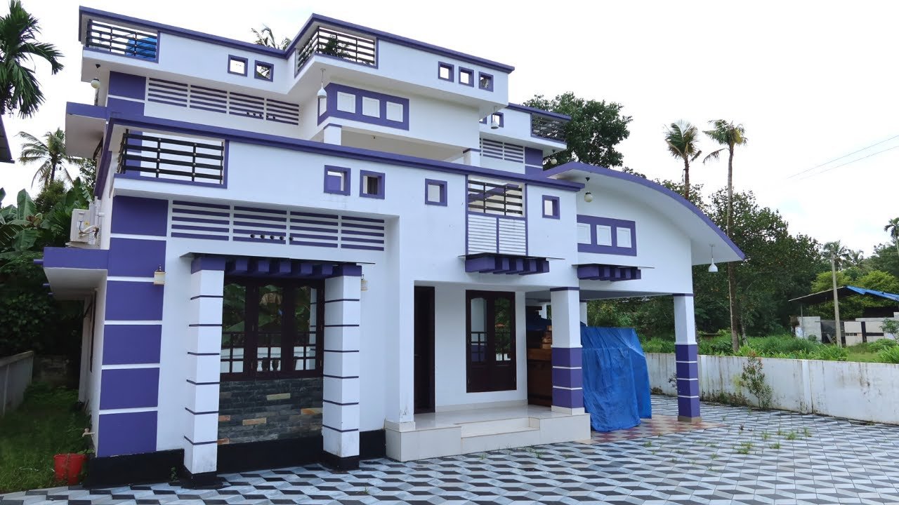 2000 Sq Ft 3BHK Contemporary Style Two-Storey House at 8 Cent Plot