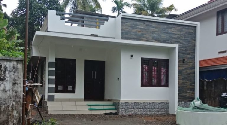 750 Sq Ft 2BHK Contemporary Style Single Floor House and Free Plan