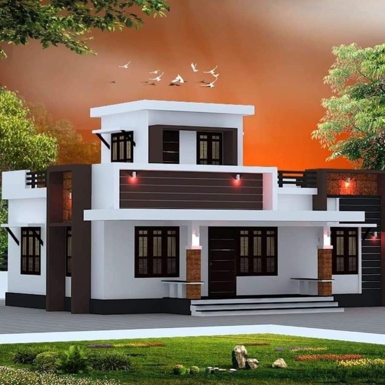 840 Sq Ft 2BHK Modern Single Floor House and Free Plan, 13 Lacks