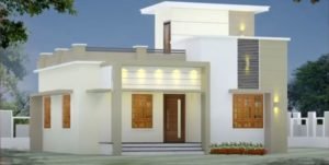 1005 Sq Ft 3BHK Modern Single-Storey House and Free Plan