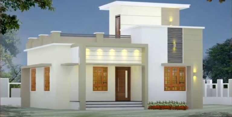 1005 Sq Ft 3BHK Modern Single-Storey House and Free Plan