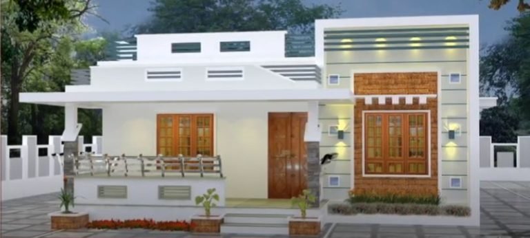 1176 Sq Ft 3BHK Modern Single-Storey House and Free Plan